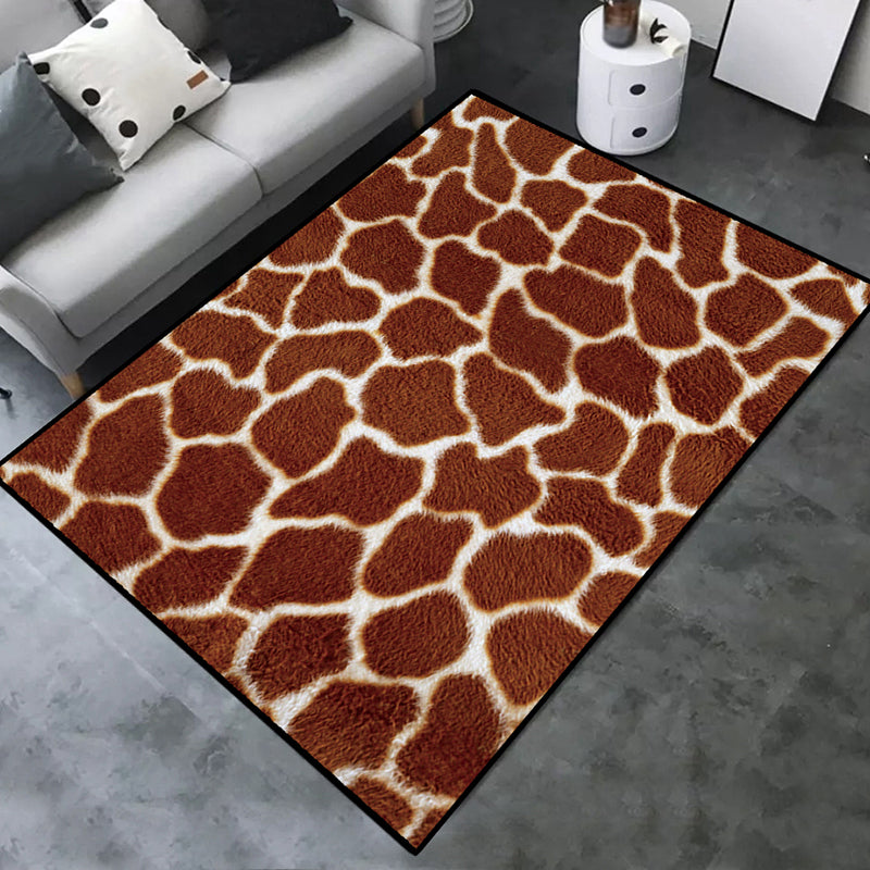 Leisure Area Rug Polyester Animals Print Rug Stain Resistant Area Rug for Home Decor