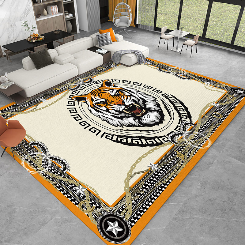Fancy Modern Carpet Tiger Patroon Polyester Area Tapijten Resistent gebied Teken voor thuisdecoratie