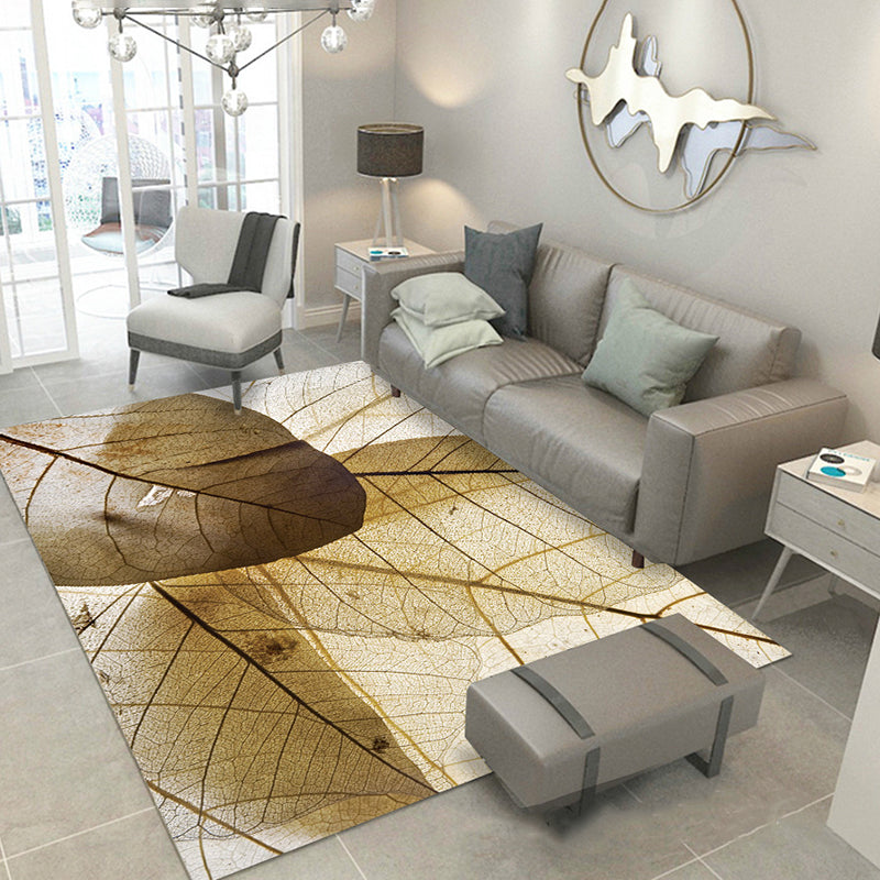 Modern bloempatroon Tapijt Polyester Gebied Tapijt niet-slip ruggebied Tapijt voor woonkamer