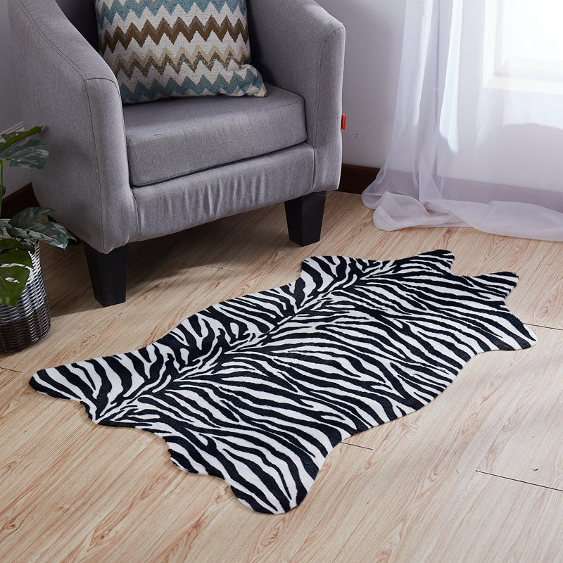 Vintage Area Rug Animals Print Carpet Washable Living Room Area Rug with Non-Slip Backing
