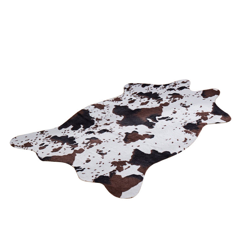 Vintage Area Rug Animals Print Carpet Washable Living Room Area Rug with Non-Slip Backing