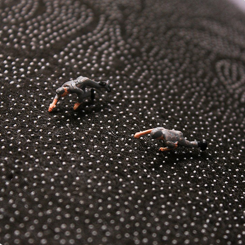 Donkergroene moderne tapijten polyester lijn tapijt vlekbestendig tapijt voor woonkamer