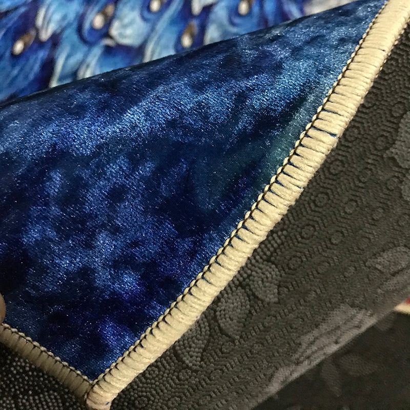 Stijlvol rood gebied Rug bloempatroon polyester gebied tapijt vlekbestendig vloerkleed voor slaapkamer