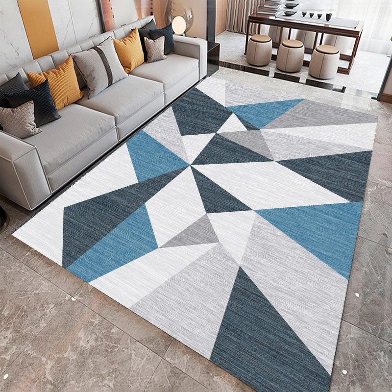 Prachtig tapijt Modern contrastpaneel Tapijtpolyester tapijt met niet-slipachter