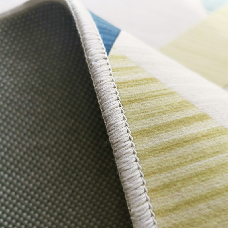 Prachtig tapijt Modern contrastpaneel Tapijtpolyester tapijt met niet-slipachter