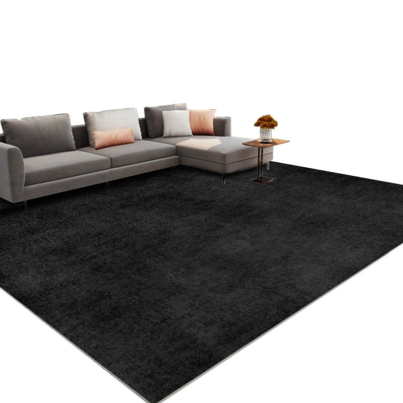 Contemporary Solid Shag Indoor Carpet Polyester Rug Pet Friendly Area Rug for Home Decoration