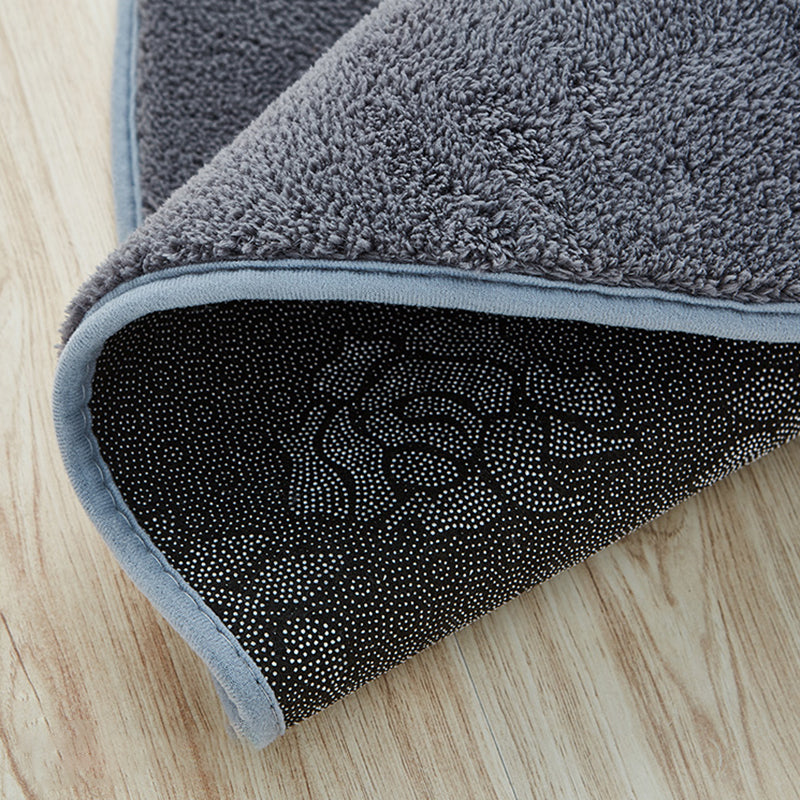 Ronde gewone shag tapijt polyester casual binnen tapijt niet-slip achterste ruggengiert tapijt voor woonkamer