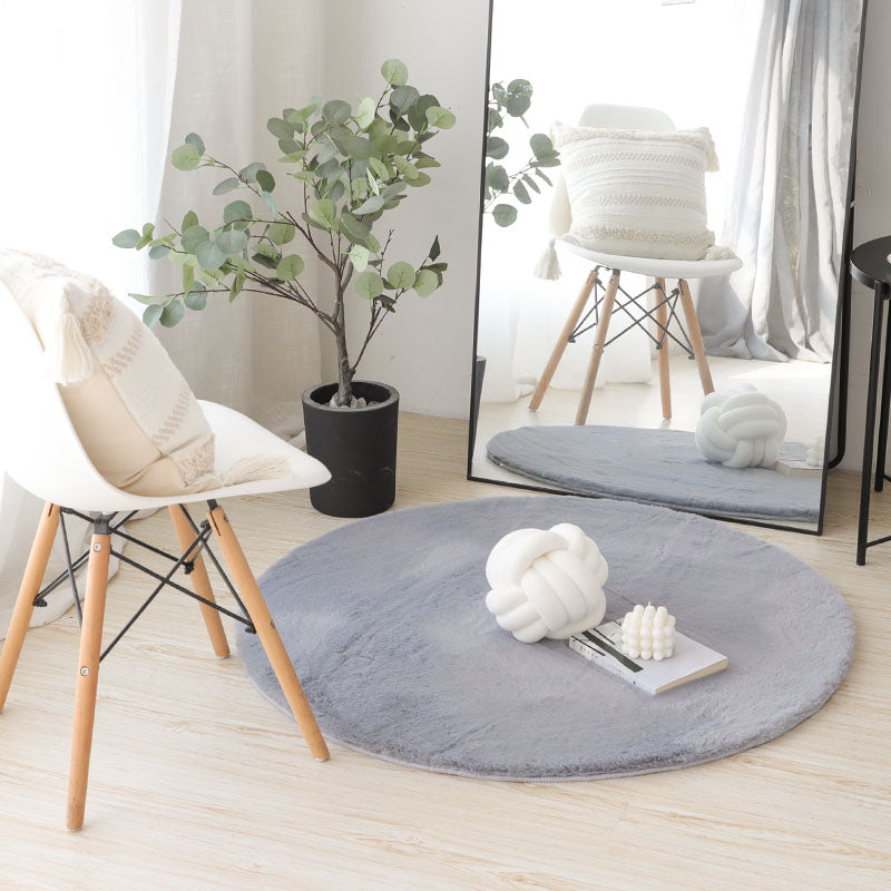 Tappeto bianco moderno moderno poliestere di colore puro tappeto non slittamento tappeto per arredamento per la casa