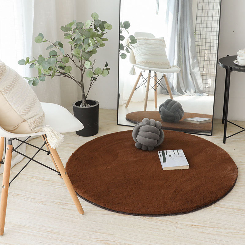 Tappeto bianco moderno moderno poliestere di colore puro tappeto non slittamento tappeto per arredamento per la casa