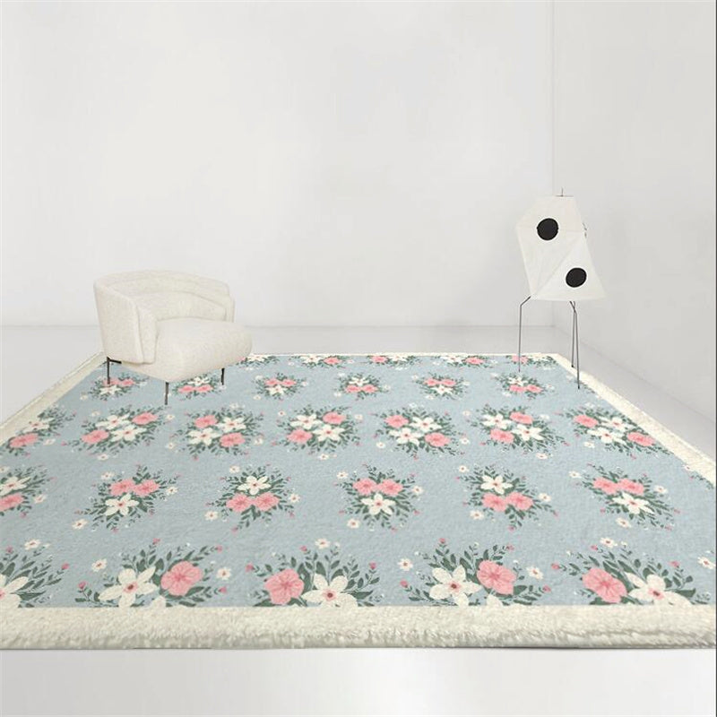Moderne woonkamer tapijtbloempatroon Polyester Gebied Rug Easy Care Rug voor woningdecoratie