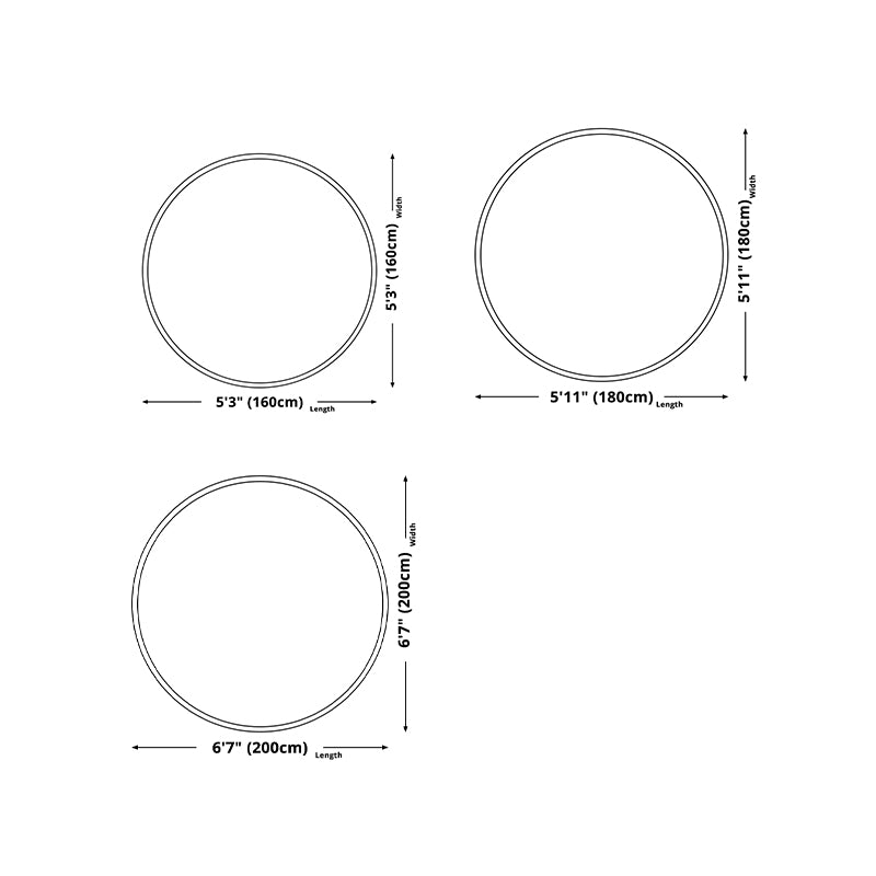 Prachtig ronde tapijt Modern polyester gebied Tapijt woonkamer tapijt met niet-slipachter