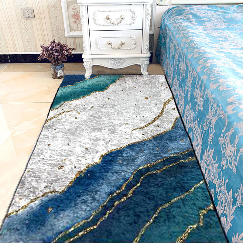 Goud Modern tapijt Blending Grafisch tapijt Niet-slip achterstapijt tapijt voor woonkamer
