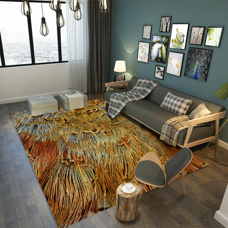 Moderne dieren print tapijt polyester indoor tapijt tapijt niet-slip ruggebied vloerkleed voor woonkamer