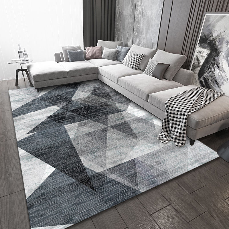 Eigentijds tapijt abstract patroon indoor tapijt vlek resistent polyester gebied tapijt voor woonkamer