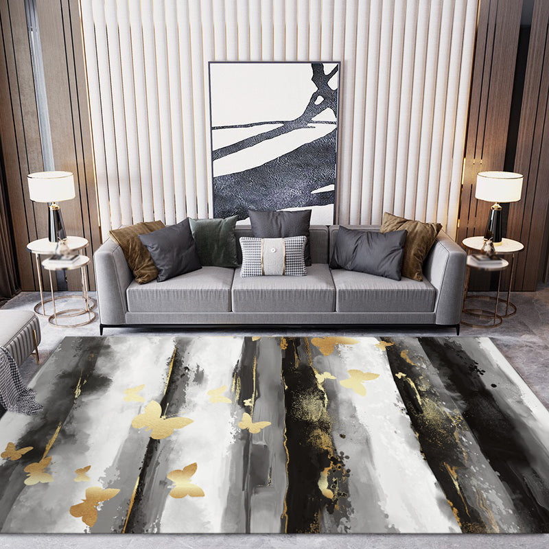 Eigentijds tapijt abstract patroon indoor tapijt vlek resistent polyester gebied tapijt voor woonkamer