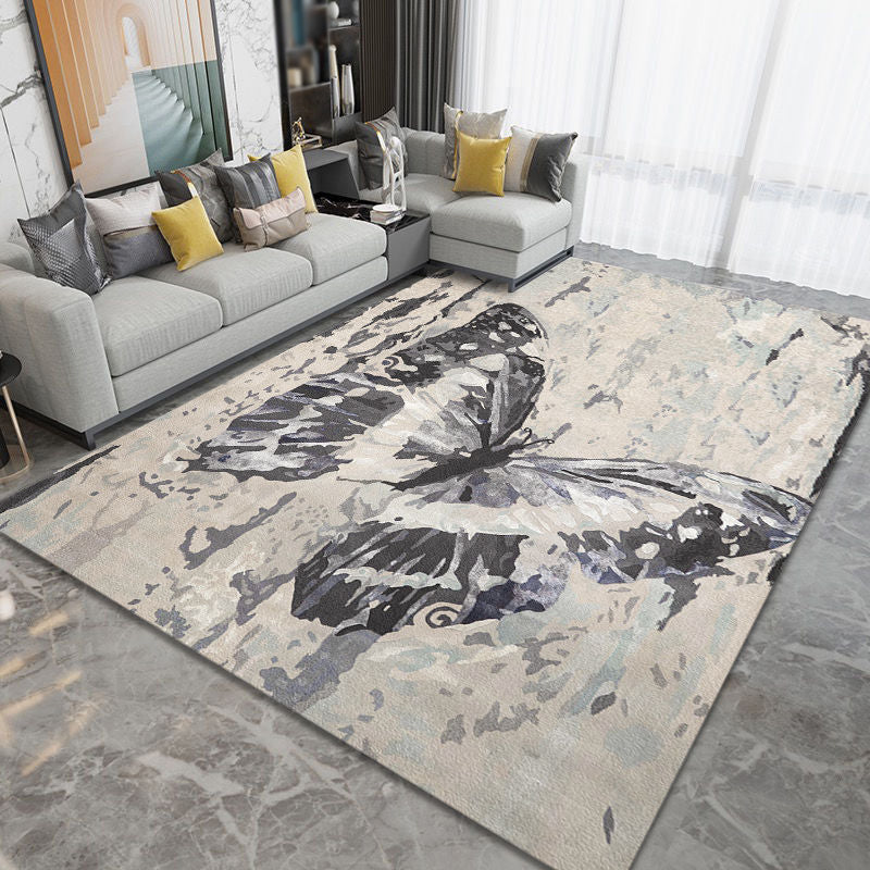 Eigentijds tapijt abstract patroon indoor tapijt vlek resistent polyester gebied tapijt voor woonkamer