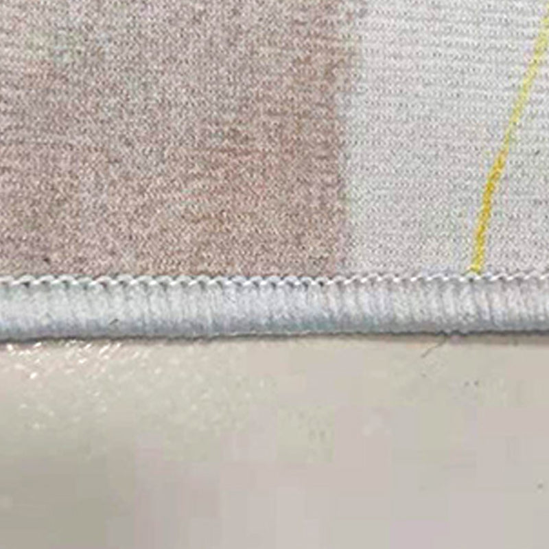 Fancy binnen tapijt modern abstract print tapijt wasbaar polyester tapijt met niet-slipachter