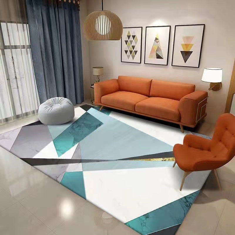 Prachtig tapijt Modern Area Rug Polyester Stain Resistent Washable Area Rug voor woonkamer