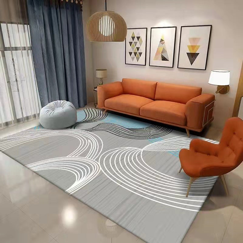 Prachtig tapijt Modern Area Rug Polyester Stain Resistent Washable Area Rug voor woonkamer