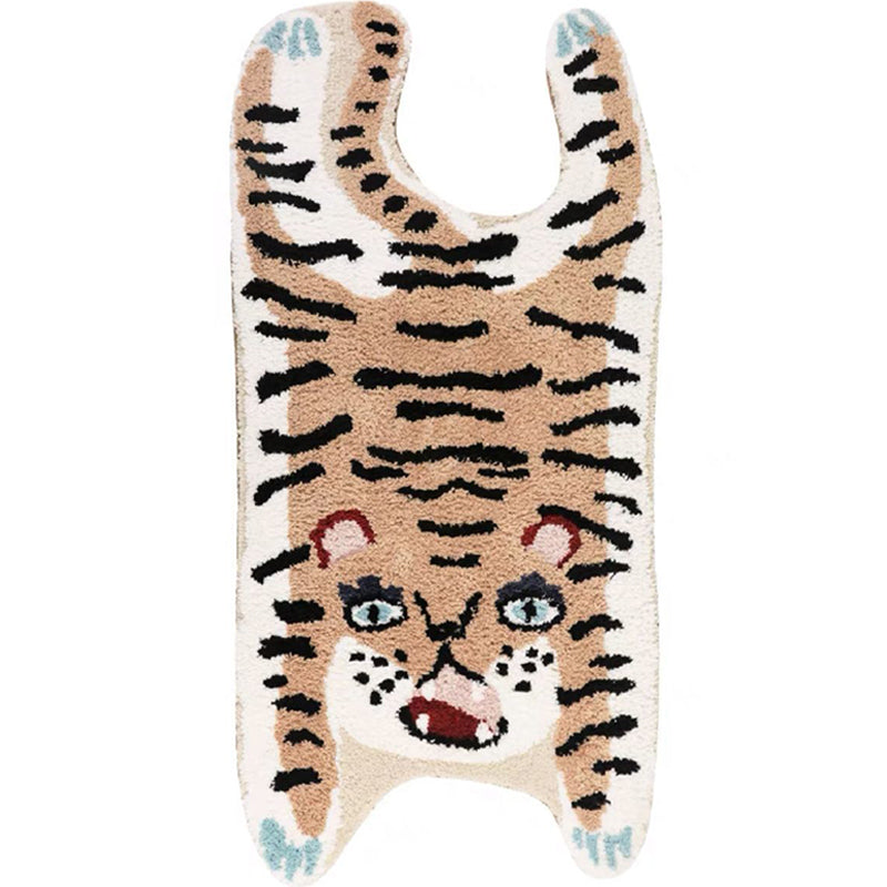 Americana Tiger Print Rug Polyester Indoor Tapijt Non-slip achtergrondgebied Tapijt voor woonkamer