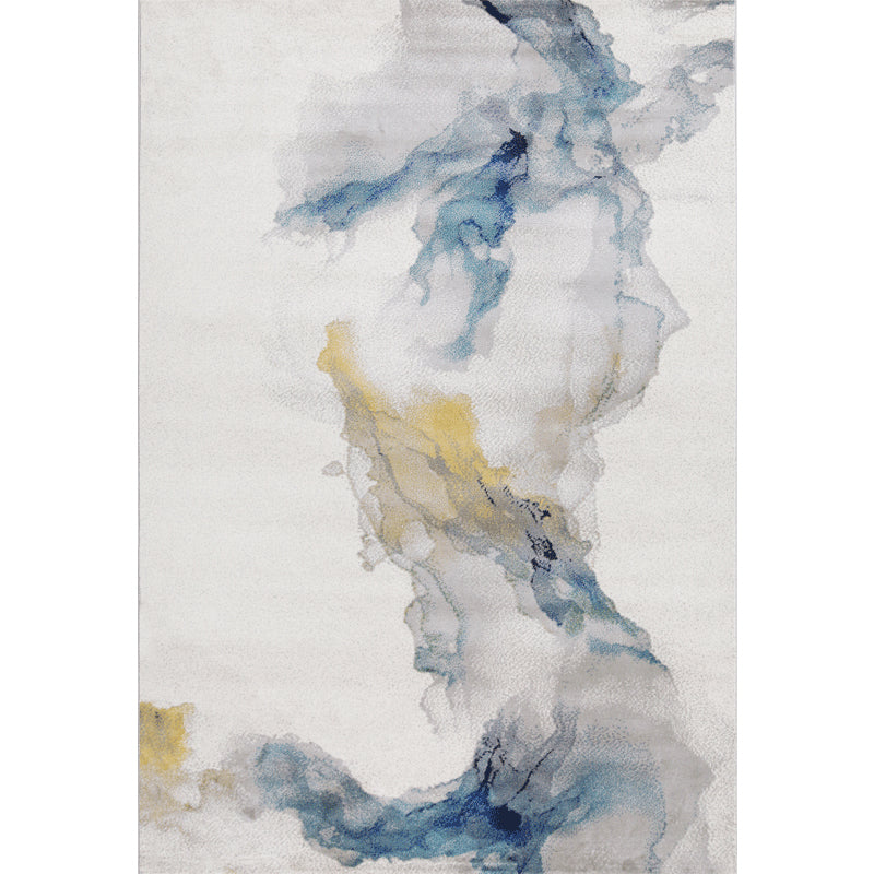 Antiek tapijt Modern abstract print Rug wasbaar polyester tapijt met niet-slipachter