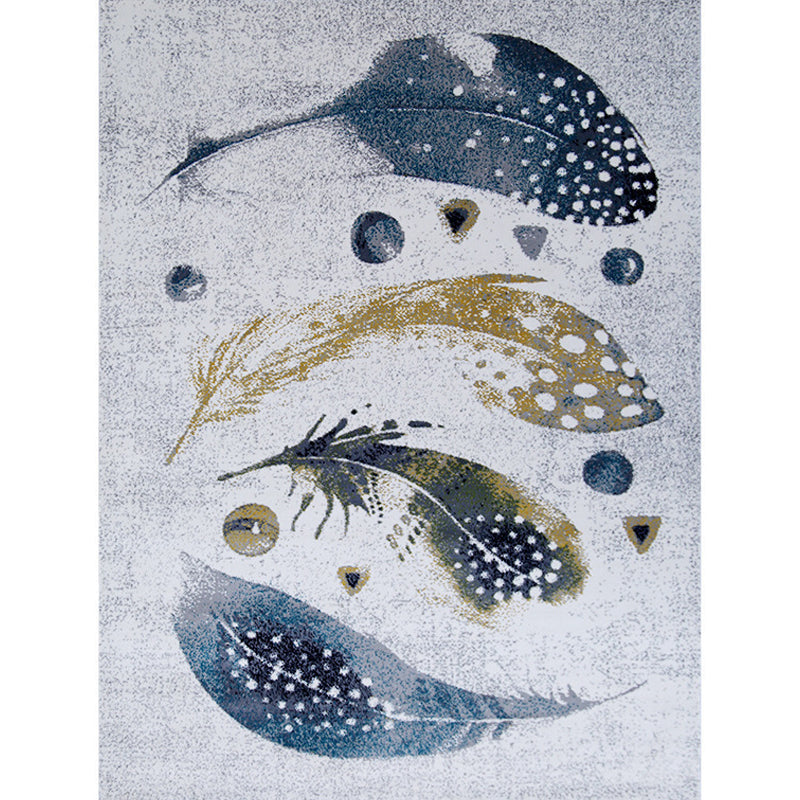 Grijs modern tapijten polyester abstract patroon tapijt niet-slip achterste tapijt voor woningdecoratie