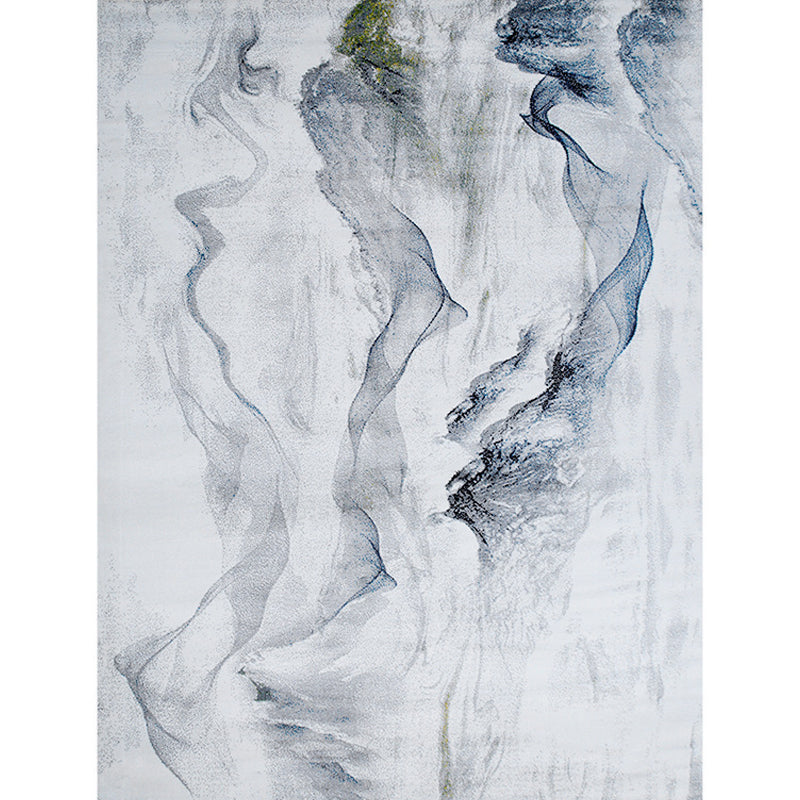 Grijs modern tapijten polyester abstract patroon tapijt niet-slip achterste tapijt voor woningdecoratie