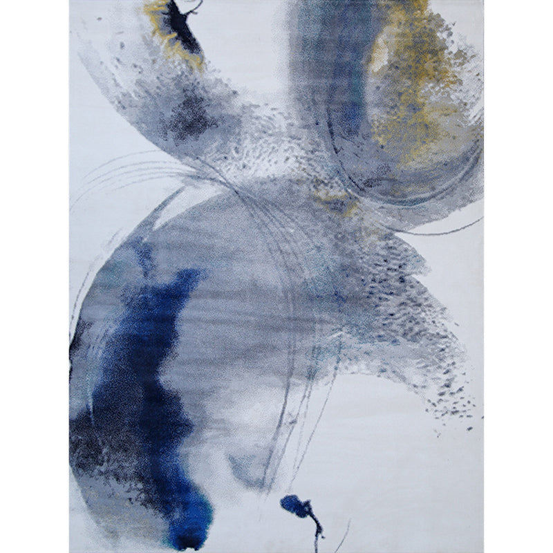 Grijs modern tapijten polyester abstract patroon tapijt niet-slip achterste tapijt voor woningdecoratie