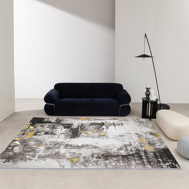 Stijlvol polyester tapijt abstract patroon binnen vloerkleurbestendig gebied tapijt voor woonkamer