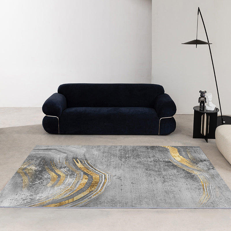 Stijlvol polyester tapijt abstract patroon binnen vloerkleurbestendig gebied tapijt voor woonkamer