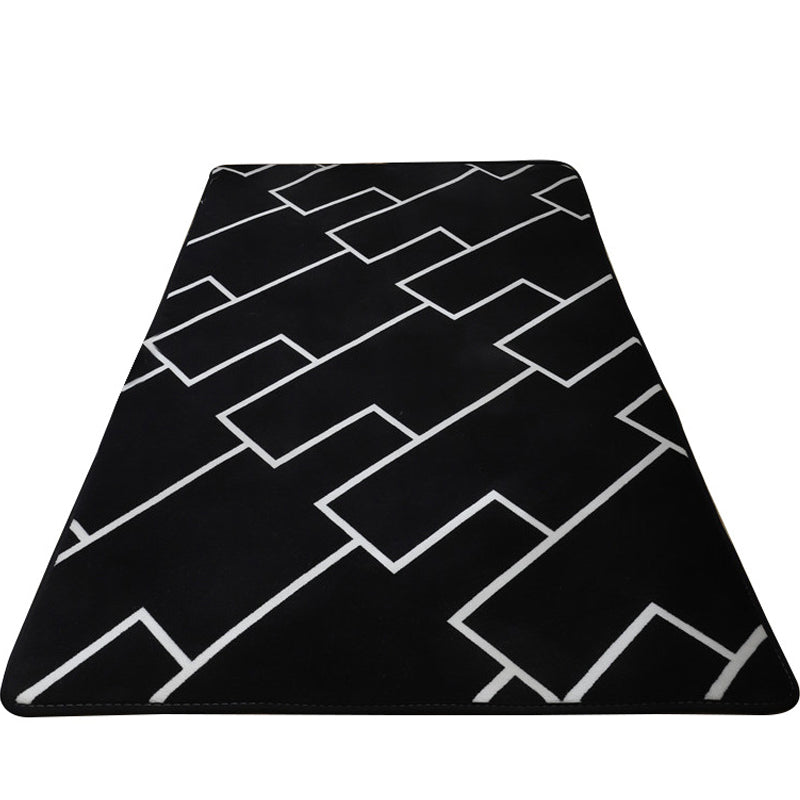 Eenvoud Zebra Patroon Tapijt Polyester Tapijt Petvriendelijk binnen tapijt voor woningdecoratie