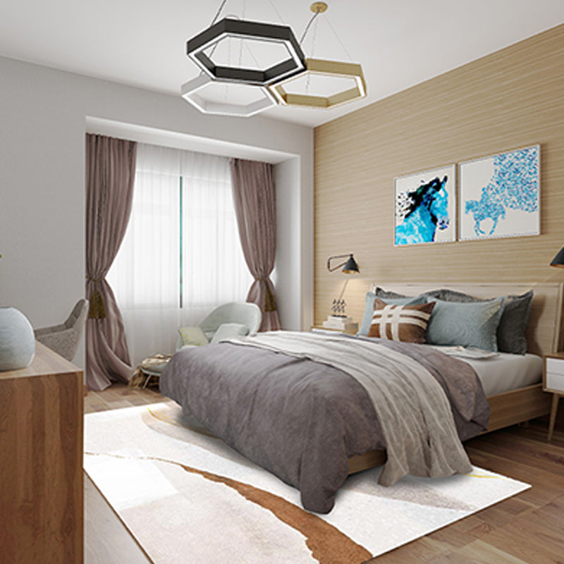 Ontspannende binnenkleed Polyester Samenvatting Afdrukken Tapijt Resistent gebied Tapijt voor woningdecoratie