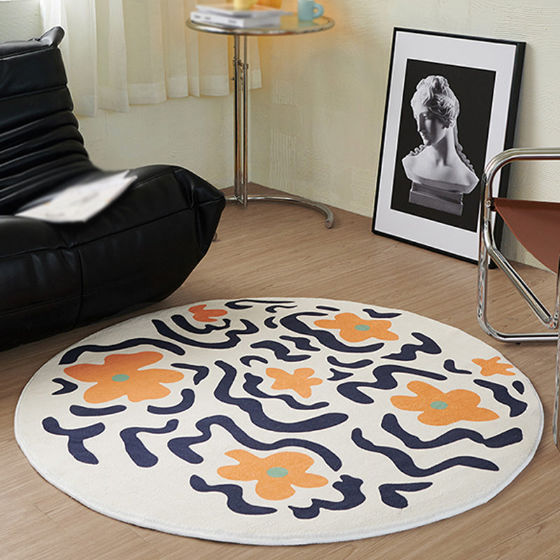 Modern ronde tapijt polyester gebied Tapijt niet-slip achterste ruggebied tapijt voor woonkamer