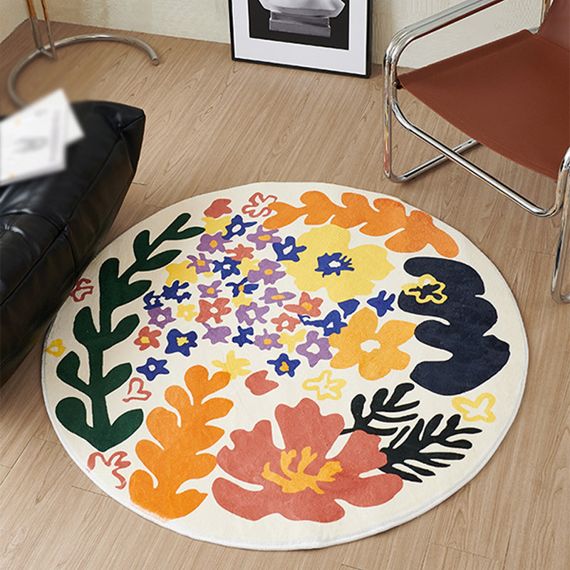 Modern ronde tapijt polyester gebied Tapijt niet-slip achterste ruggebied tapijt voor woonkamer