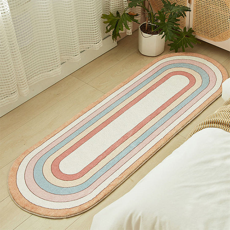 Groen modern tapijt polyester tulpen binnen tapijt niet-slip achterste tapijt voor woningdecoratie