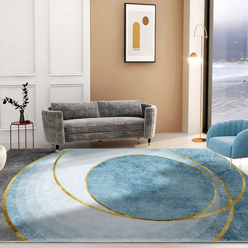 Hedendaagse artistiek gedrukt tapijt polyester gebied Rug vlekbestendig binnenvlein voor woonkamer