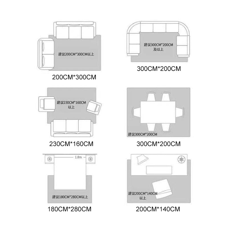 Eigentijds gebied tapijt luxe polyester tapijt vlek resistent gebied tapijt voor woonkamer