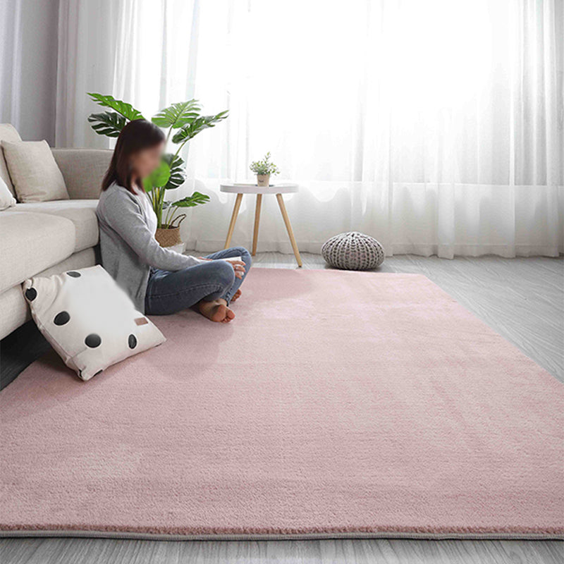 Tapis de couleur unie brun Rapier en polyester tapis de support de tapis sans glissement pour le salon