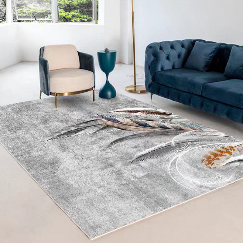 Minimalistisch vloerkleed Vrijvorderingsbasis Patroon Tapijten Polyester Stain Resistant Area Teken voor woonkamer