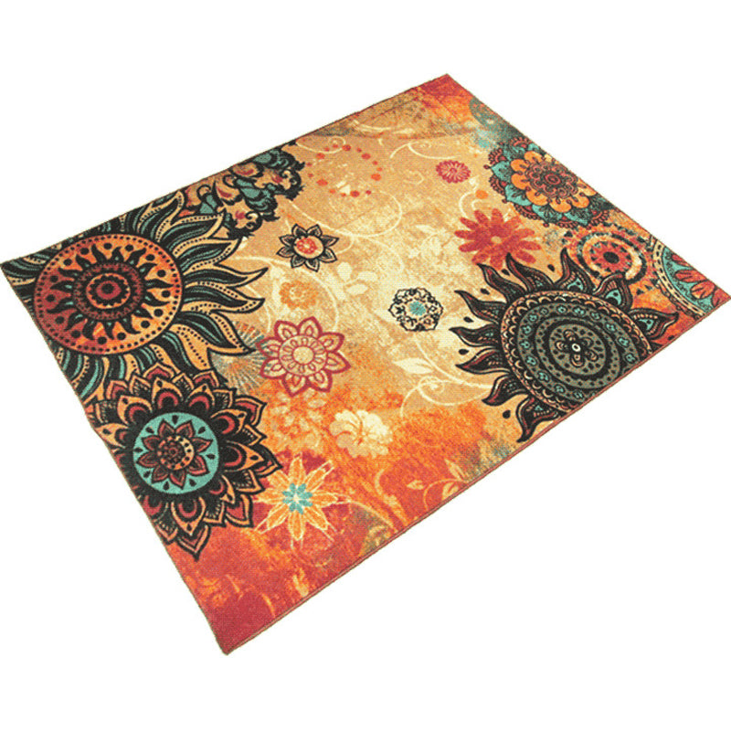 Navy Modern Carpet Polyester grafisch tapijt wasbaar tapijt voor woningdecoratie