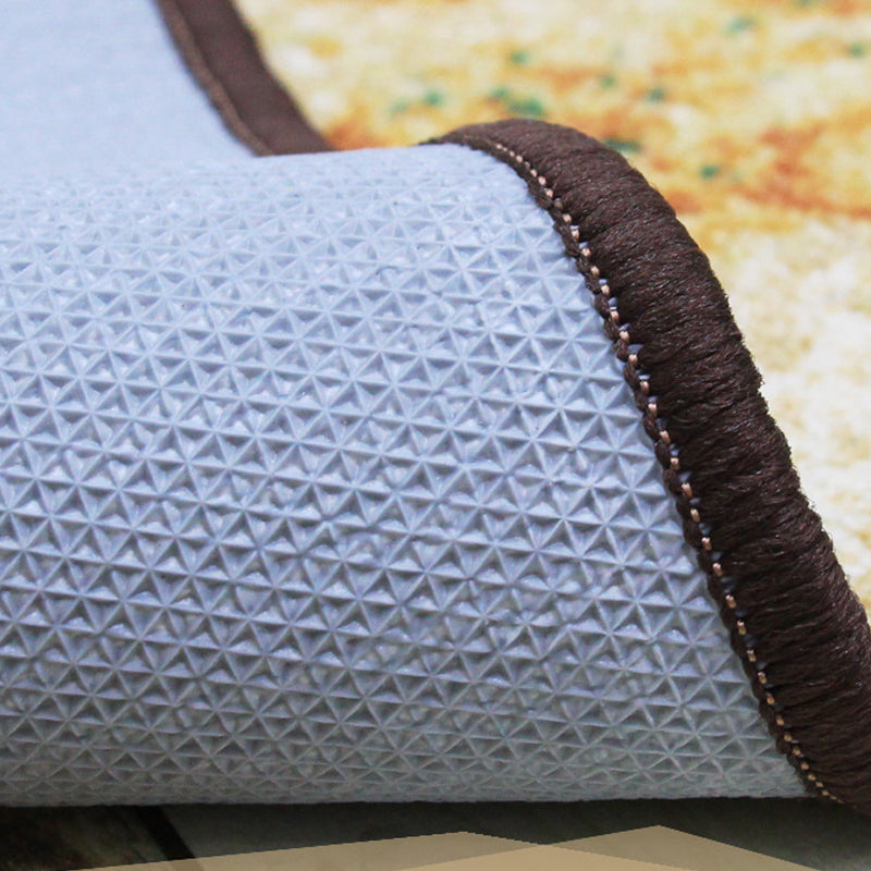 Navy Modern Carpet Polyester grafisch tapijt wasbaar tapijt voor woningdecoratie