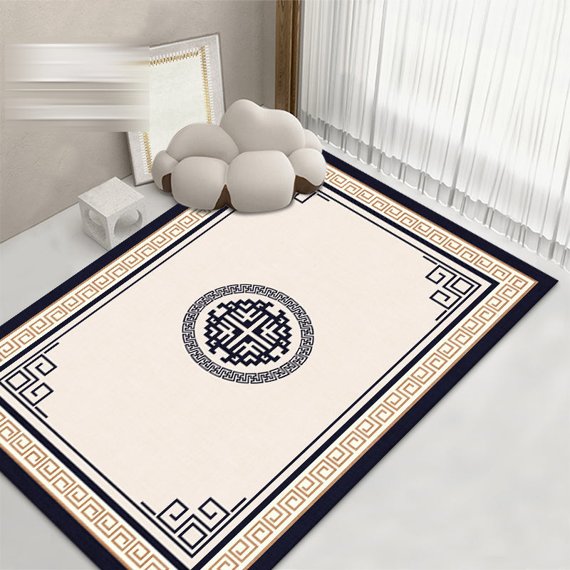 Modern woonkamer vloerkleed Prachtig wasbaar Wasbaar Truug Polyester Stain Resistant Area Tapijt