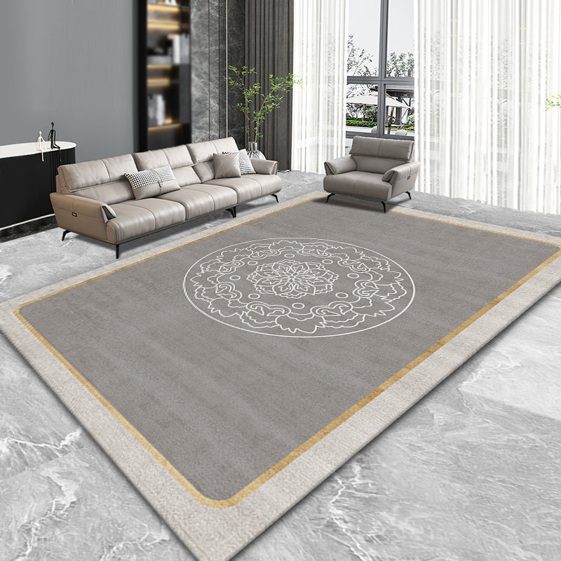 Modern woonkamer vloerkleed Prachtig wasbaar Wasbaar Truug Polyester Stain Resistant Area Tapijt