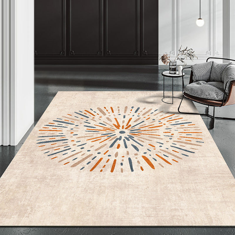 Modern woonkamer vloerkleed Prachtig wasbaar Wasbaar Truug Polyester Stain Resistant Area Tapijt
