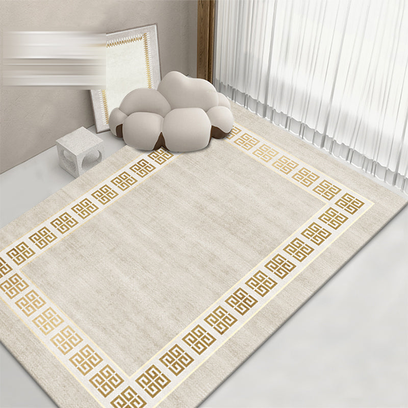 Modern woonkamer vloerkleed Prachtig wasbaar Wasbaar Truug Polyester Stain Resistant Area Tapijt