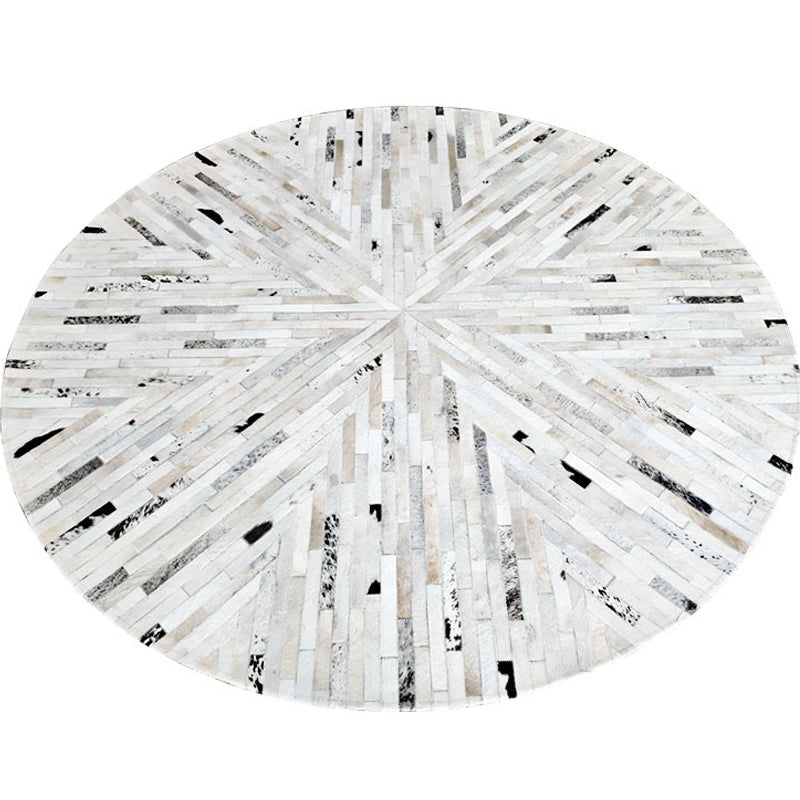 Modern Harlequin Patroon Tapijt Cowhide Round Tapijt Tapijt Non-Slip Backing Indoor Toe voor woningdecoratie