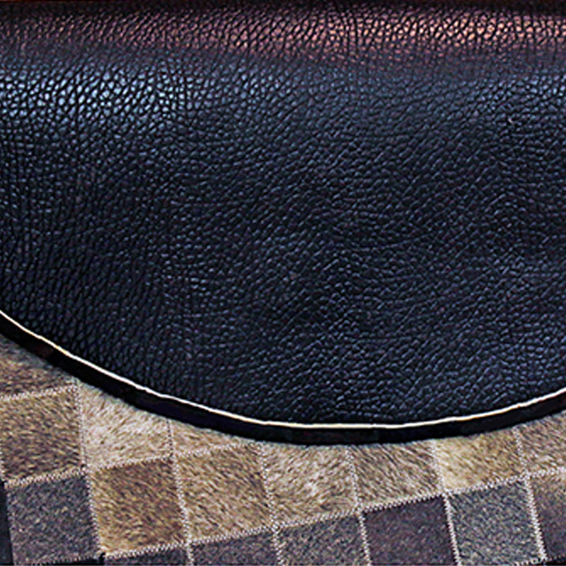 Modern Harlequin Patroon Tapijt Cowhide Round Tapijt Tapijt Non-Slip Backing Indoor Toe voor woningdecoratie
