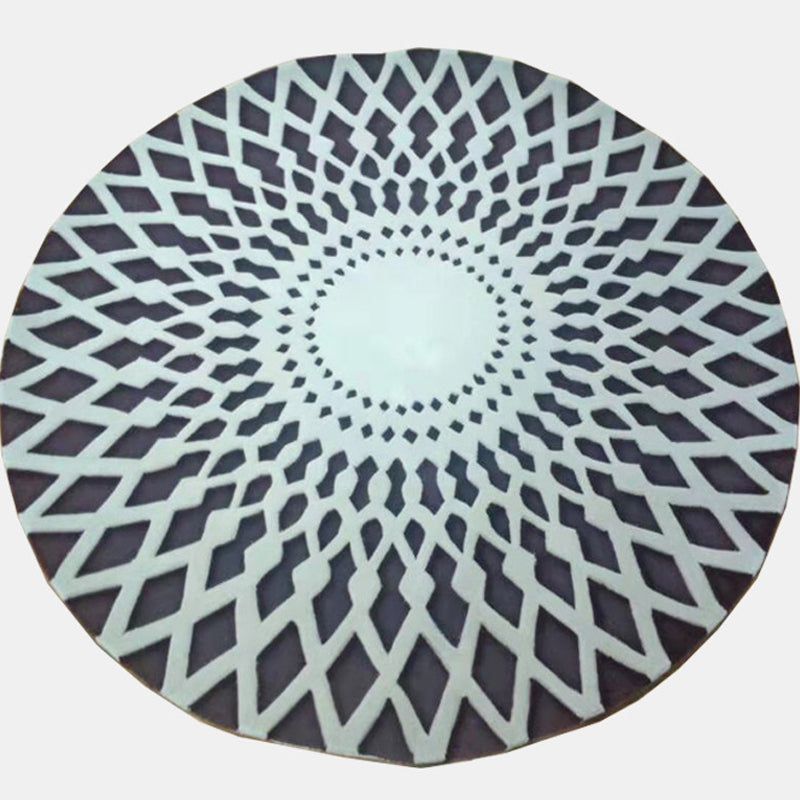 Modern Harlequin Patroon Tapijt Cowhide Round Tapijt Tapijt Non-Slip Backing Indoor Toe voor woningdecoratie