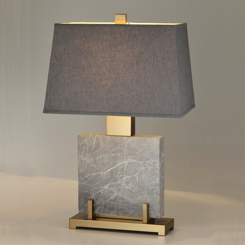 Modernistische 1 bol taakverlichting grijs trapezoïde leesboek licht met stofschaduw