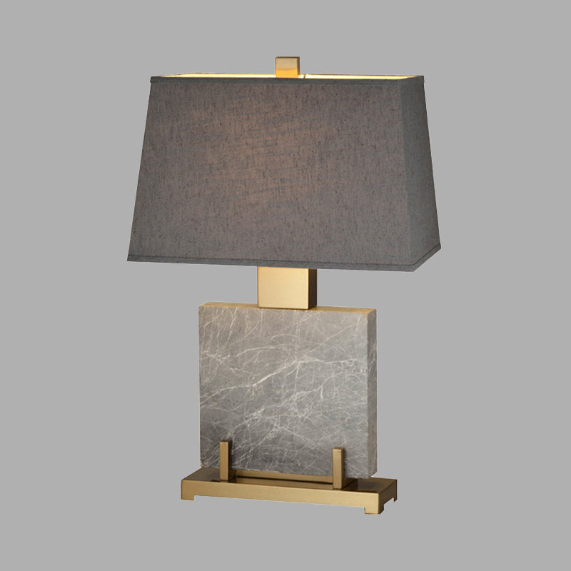 Modernistische 1 bol taakverlichting grijs trapezoïde leesboek licht met stofschaduw